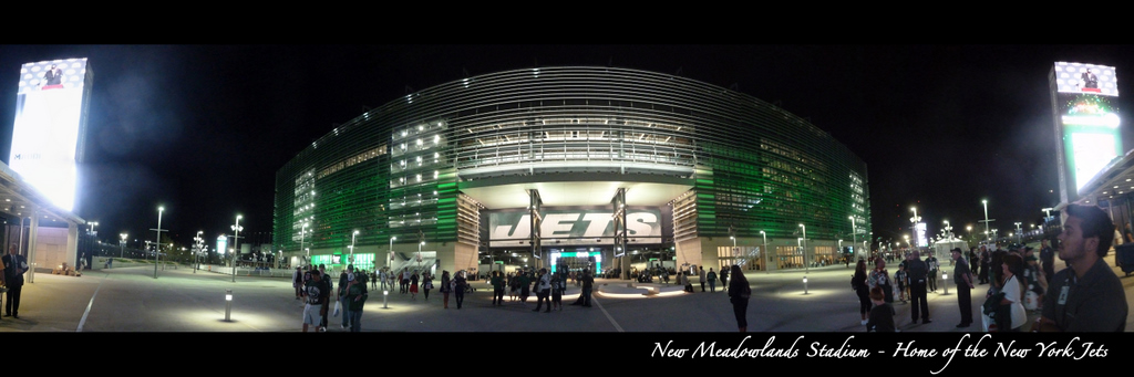 MetLife Stadium at Night Panorama - NY Jets