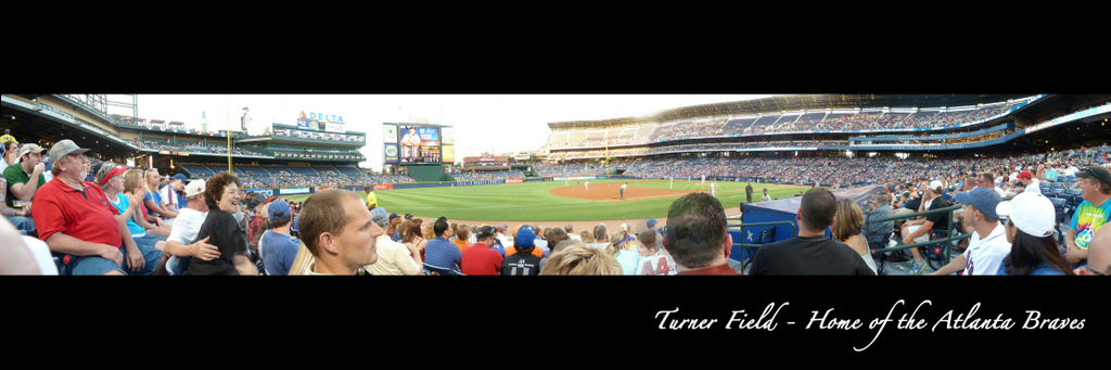 Turner Field Panorama - Atlanta Braves - Visitor's Dugout Day