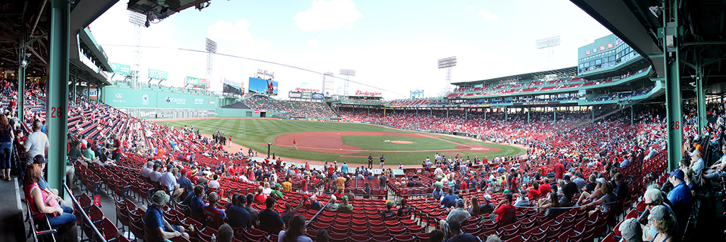 Fenway Park Panorama - Boston Red Sox - Third Base View