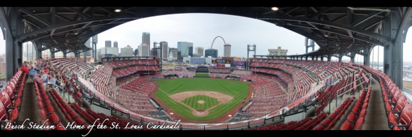 Busch Stadium Panorama - St. Louis Cardinals - Home Plate