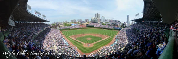 Wrigley Field Panorama - Chicago Cubs - Upper Deck Infield