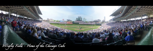 Wrigley Field Panorama - Chicago Cubs - Field Box Infield