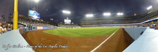 Dodger Stadium Panorama - Los Angeles Dodgers - Field Level