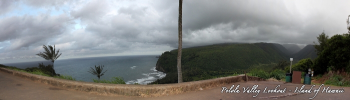 Pololu Valley Lookout Panorama - Hawaii, The Big Island