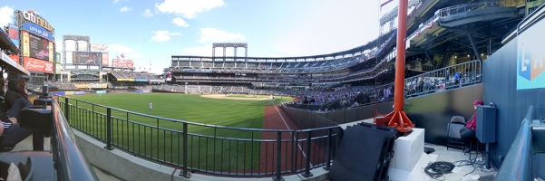 Citi Field Panorama - New York Mets - Left Field Foul Pole