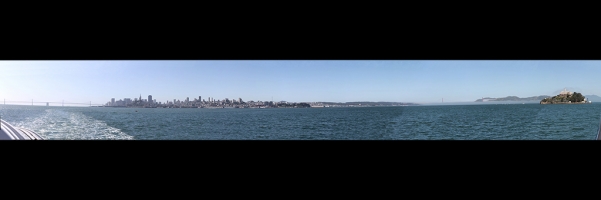 San Francisco Bay Skyline Golden Gate Bridge Alcatraz panorama