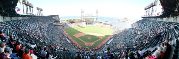 AT&T Park Panorama - San Francisco Giants - Pre-Game Back Row