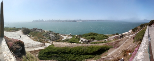 San Francisco Skyline Panorama taken from Alcatraz Island