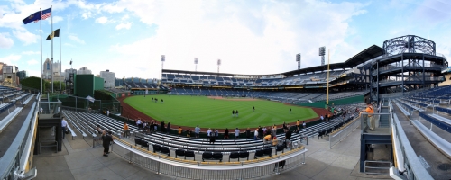 PNC Park Panorama - Pittsburgh Pirates - Center Field Bleachers