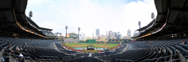 PNC Park Panorama - Pittsburgh Pirates - Infield Box Home Plate