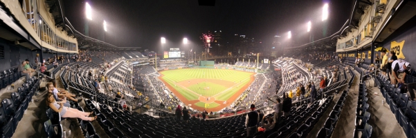 PNC Park Panorama - Pittsburgh Pirates - Raise the Jolly Roger