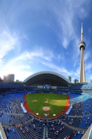 Rogers Centre and the CN Tower - Toronto Blue Jays