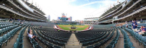 Progressive Field Panorama - Cleveland Indians - Lower Homeplate