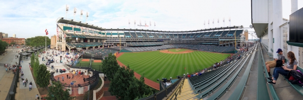 Progressive Field Panorama - Cleveland Indians - Bleachers