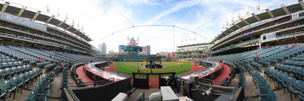 Progressive Field Panorama - Cleveland Indians - Lower Front Row