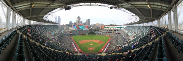Progressive Field Panorama - Cleveland Indians - Upper Homeplate
