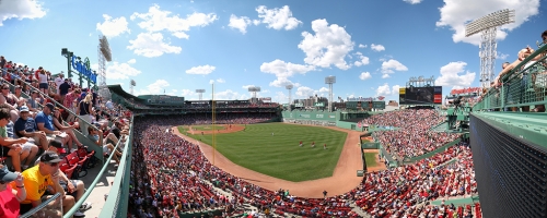 Fenway Park Panorama - Boston Red Sox - Right Field Upper Deck