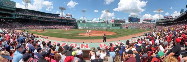Fenway Park Panorama - Boston Red Sox - Behind Dugout 1B Side