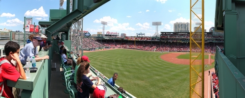 Fenway Park Panorama from the top of the Green Monster