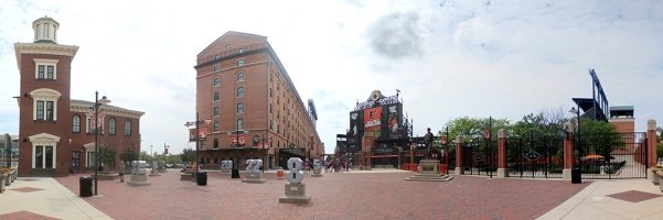 Camden Yards Panorama - Baltimore Orioles - Eutaw St Entrance
