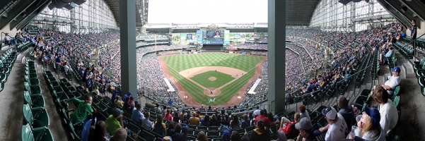 Miller Park Panorama - Milwaukee Brewers - Sect 422 During Game