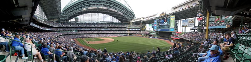 Miller Park Panorama - Milwaukee Brewers - Loge Outfield Box