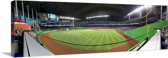 Marlins Park Panorama - Miami Marlins - Bullpen Reserved
