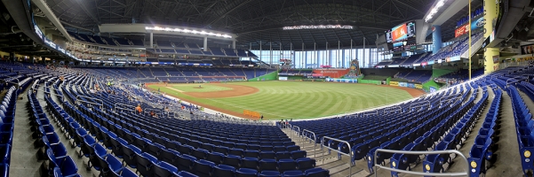 Marlins Park Panorama - Miami Marlins - Baseline Reserved RF