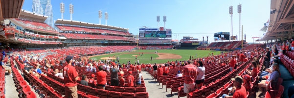 Great American Ball Park Panorama - Cincinnati Reds - Jay Bruce