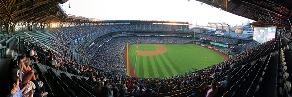 Safeco Field Panorama - Seattle Mariners - Right Field Foul Pole