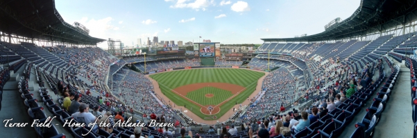 Turner Field Panorama - Atlanta Braves - Behind Home Plate