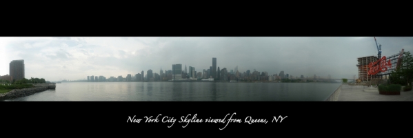 NYC Skyline near Pepsi-Cola Sign - Daytime