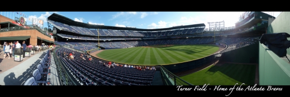 Turner Field Panorama - Atlanta Braves - Behind Bullpen