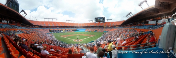 Florida Marlins - Sun Life Stadium Club Seats behind Home Plate