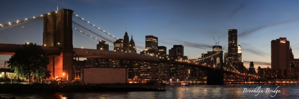 Brooklyn Bridge - NYC Skyline Night