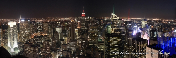 New York City Skyline from the Top of the Rock - Night South