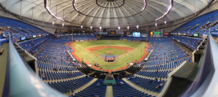 Tropicana Field - Tampa Bay Rays - Upper Reserved Front Row