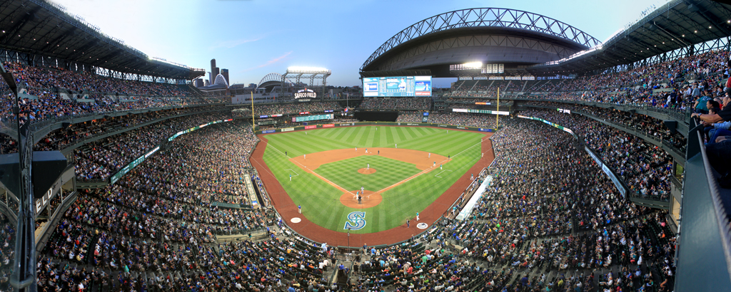 Safeco Field Panorama - Seattle Mariners - Upper Level Front Row
