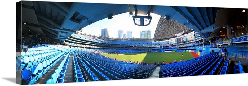 Rogers Center Panorama Toronto Blue Jays Rf View Roof Open
